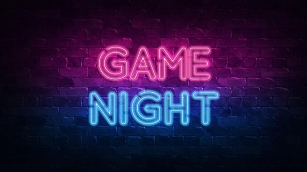 game night neon sign